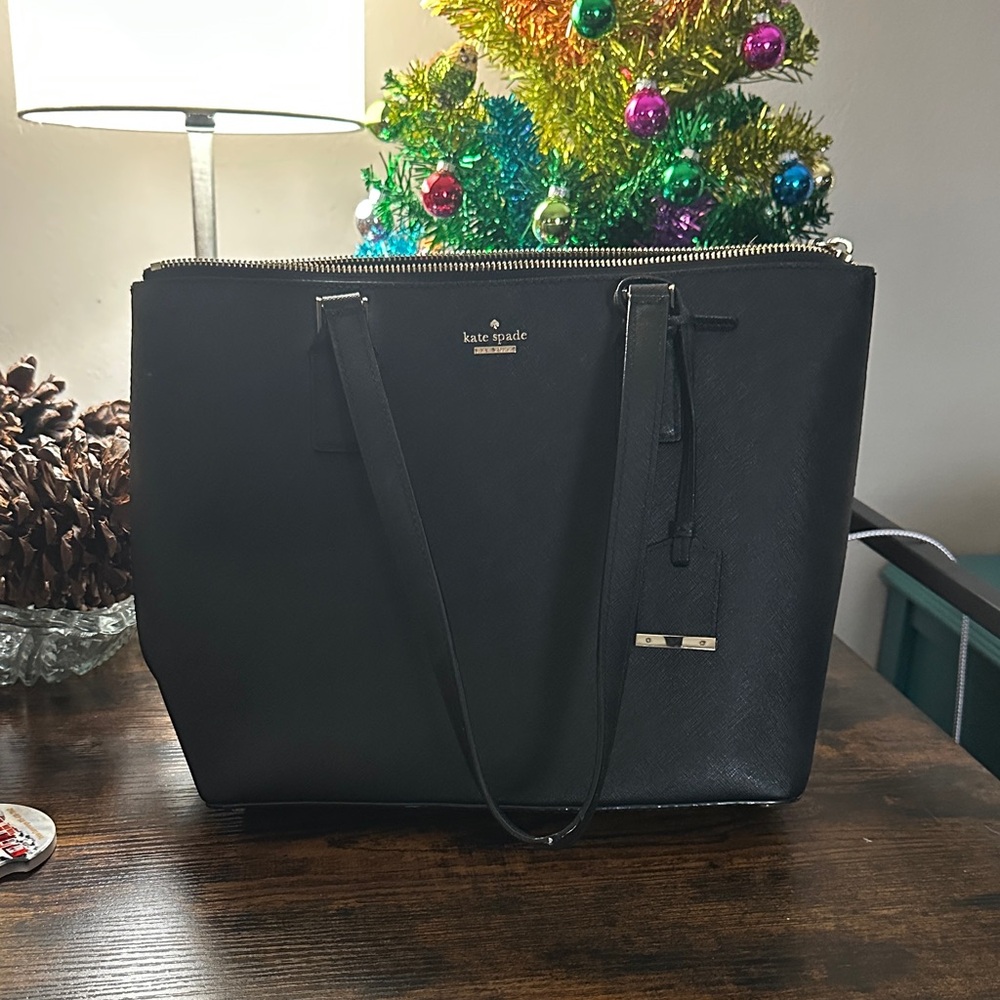 Kate Spade Black Leather Tote